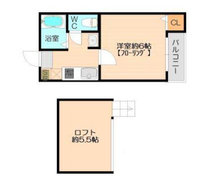 イル・レガーロ住吉I(ワンルーム/1階)の間取り写真