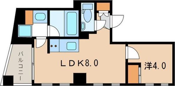 麻布台TSタワー(1LDK/7階)の間取り写真