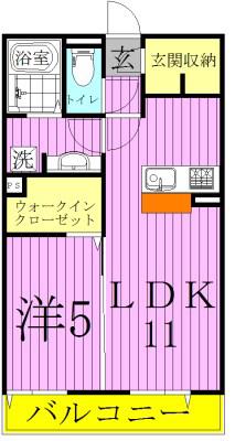 EL CHERITO(1LDK/3階)の間取り写真