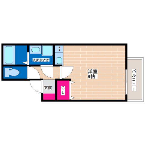 MAISON LOTUS(ワンルーム/3階)の間取り写真
