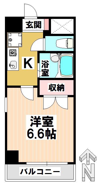 メゾン・アソシエ(1K/1階)の間取り写真
