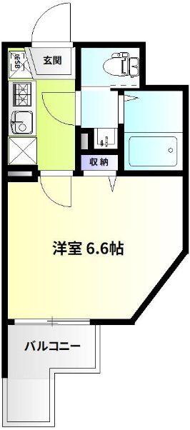 ブランメゾン(1K/3階)の間取り写真