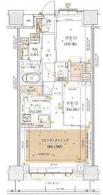アトラス築地(2SLDK/11階)の間取り写真