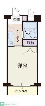 BCASA狭山RE-BORN(ワンルーム/3階)の間取り写真