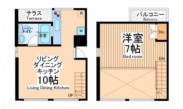 エア・アレイ(1LDK/2階)の間取り写真
