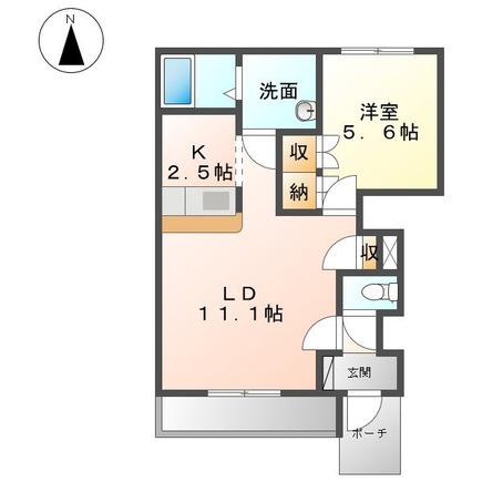 MAU PUALANI(1LDK/1階)の間取り写真