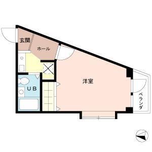 アネックス中浦和2期(1K/2階)の間取り写真