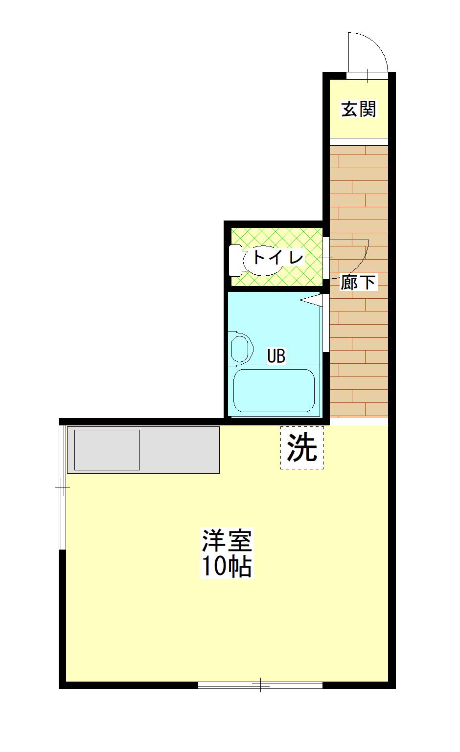 森コーポラス(ワンルーム/2階)の間取り写真