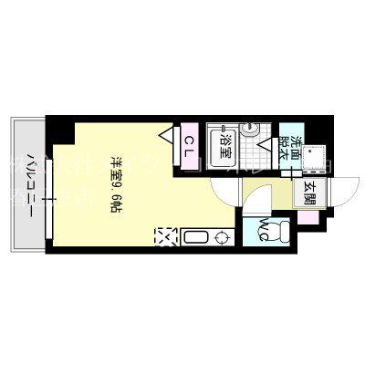 エース参番館(ワンルーム/2階)の間取り写真