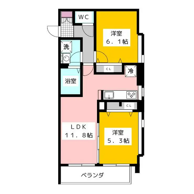 R&T杉並下井草 2階階 間取り