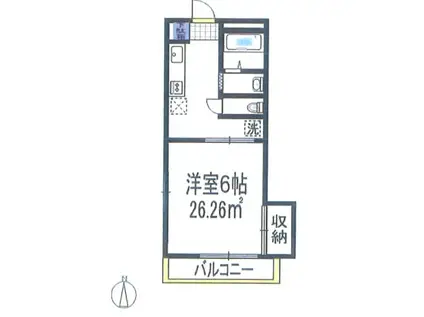 日関パレス(1K/1階)の間取り写真
