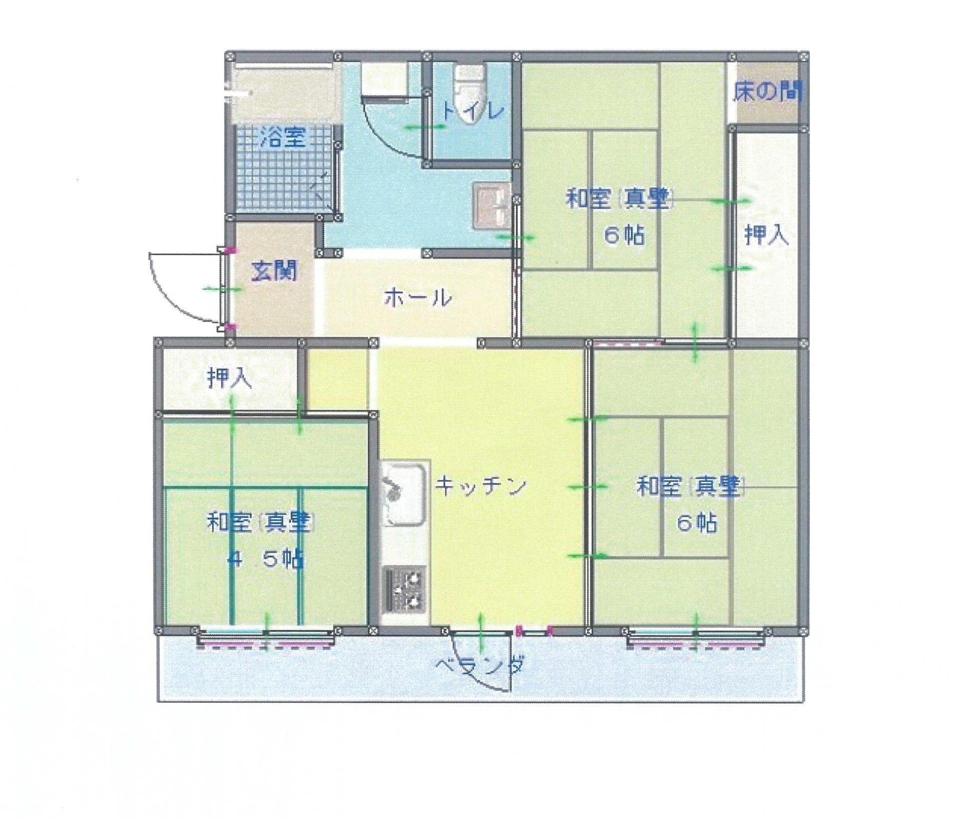 岩永マンション(3DK/2階)の間取り写真