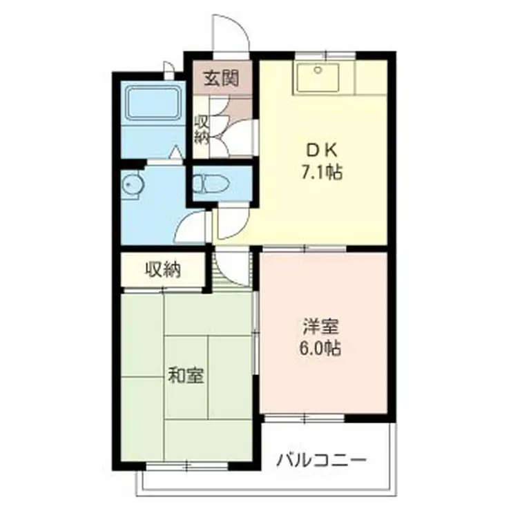 ハマハイツ 1階階 間取り