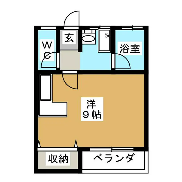サザンコンフォート 1階階 間取り