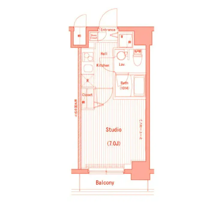 ガーラ・グランディ横濱桜木町 8階階 間取り