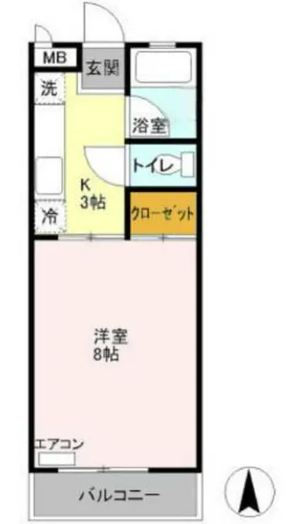 シャトーブリリアント 2階階 間取り