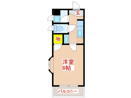 サクセス89(1K/3階)の間取り写真