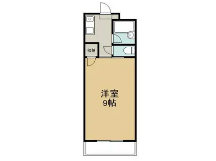 蔵本ハイツ2001(1K/1階)の間取り写真