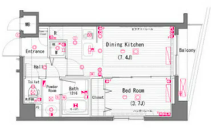 ガラ・シティ神田淡路町 5階階 間取り
