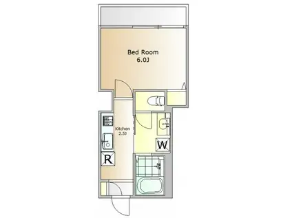 ステラ用賀(1K/2階)の間取り写真