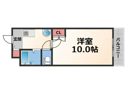 オリエンタル楠根(1K/4階)の間取り写真