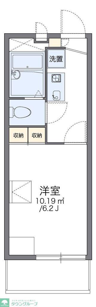 レオパレスG(1K/3階)の間取り写真