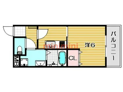 SAKURA7(1K/1階)の間取り写真