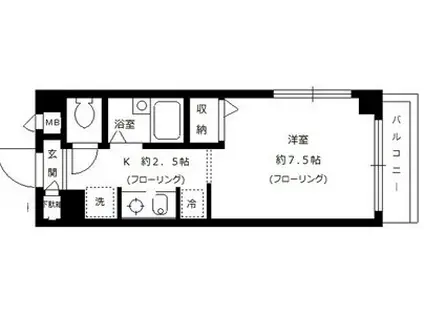 甲良町ハウス(1K/1階)の間取り写真