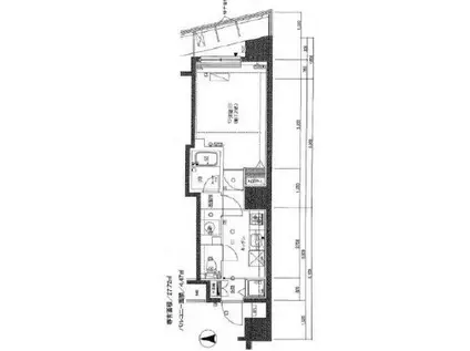 セジョリ浅草ウエスト(1K/2階)の間取り写真
