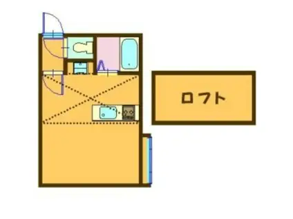 ベルトピア札幌II(ワンルーム/2階)の間取り写真