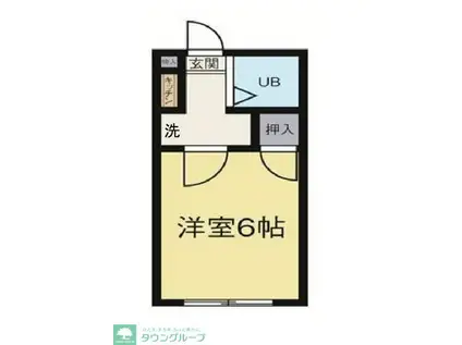 シティハイム元町(ワンルーム/2階)の間取り写真