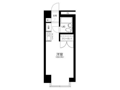 アーバンコート 目白(ワンルーム/3階)の間取り写真