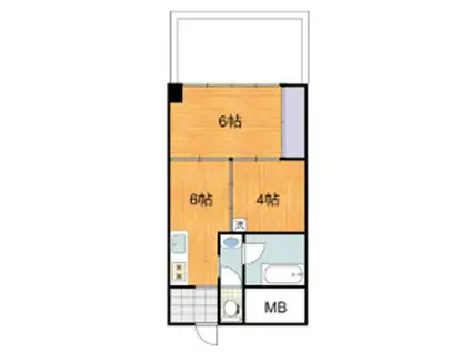 秀和東十条レジデンス(1LDK/1階)の間取り写真