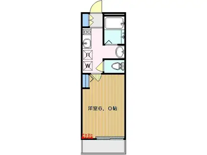 MKコート馬込(1K/3階)の間取り写真