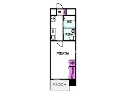 エルベコート太子橋駅前(1K/10階)の間取り写真