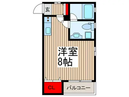 YSコート(ワンルーム/1階)の間取り写真