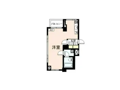 幸作ビル(ワンルーム/5階)の間取り写真