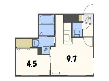LIFE SUCCESS5・13(1LDK/4階)の間取り写真