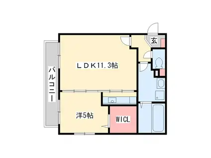 レスピーザIII(1LDK/3階)の間取り写真