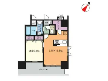 果樹園エスティー(2LDK/5階)の間取り写真