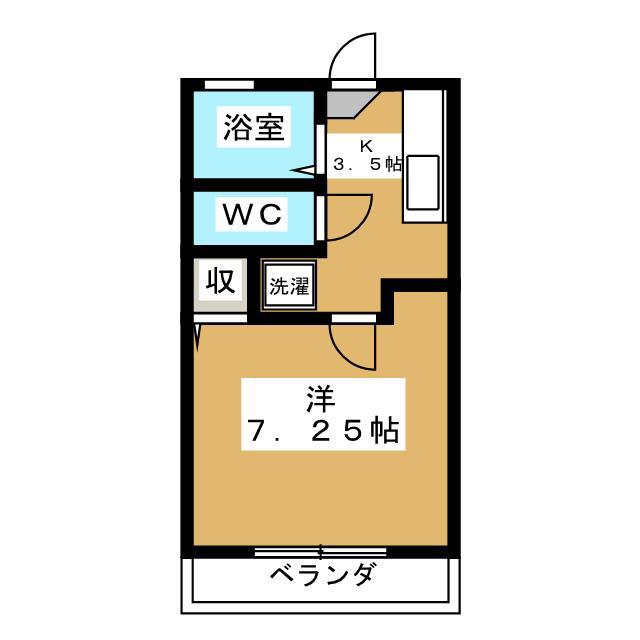 エトワールド(1K/2階)の間取り写真