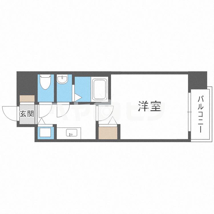 プレサンス梅田東アルファ(1K/7階)の間取り写真