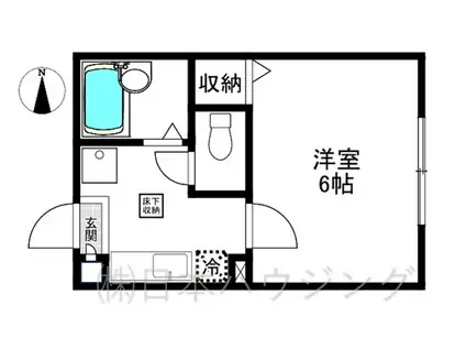 セレ大倉山(1K/1階)の間取り写真