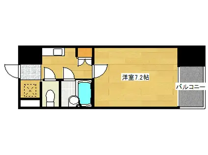 ARCナカシマ弐番館(1K/2階)の間取り写真