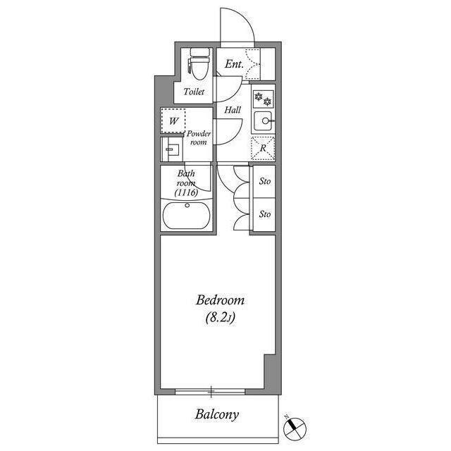 ACP RESIDENCE 西巣鴨(1K/3階)の間取り写真