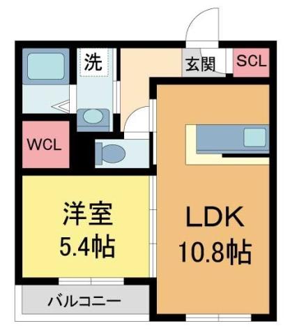 YS COURT(1LDK/3階)の間取り写真