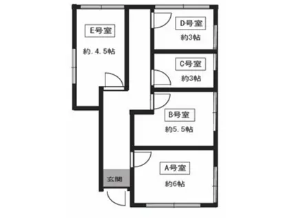 高輪倉庫(ワンルーム/1階)の間取り写真
