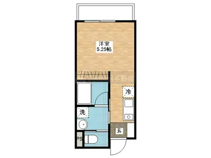 SIGNPOST弥生II(ワンルーム/2階)の間取り写真