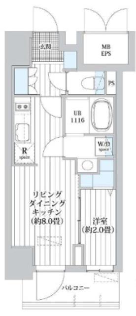 オーパスホームズ南行徳(1LDK/3階)の間取り写真