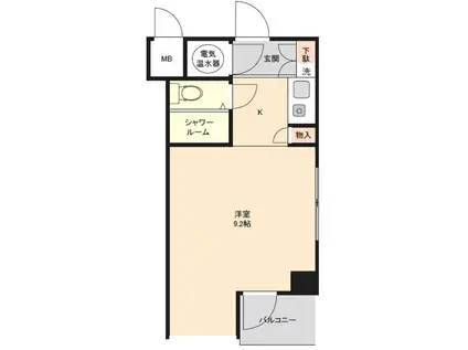 シティハイツ日本橋(ワンルーム/10階)の間取り写真